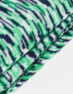 Collusion Unisex Skinny Scarf In Green Tie Dye
