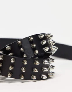 Collusion Unisex Studded Belt In