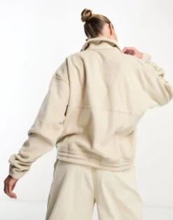 Columbia Brushy Bay Half Zip Fleece In Biege Exclusive At Asos
