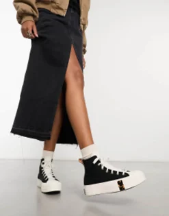 Converse Chuck Taylor All Star Lift In With Animal Print Detailing