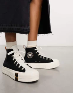 Converse Chuck Taylor All Star Lift In With Animal Print Detailing