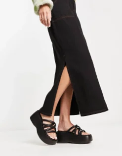 Daisy Street Chunky Sole Strappy Sandals In