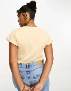 Daisy Street Plus Lettuce Hem Baby Tee 2 Pack