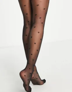 Design 20 Denier All Over Heart Tights In
