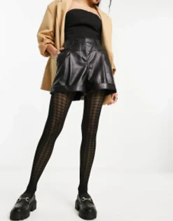 Design 30 Denier Houndstooth Tights In