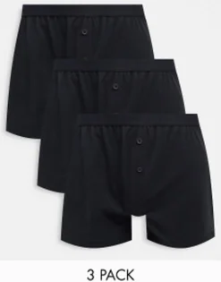 Design 3 Pack Jersey Boxers In