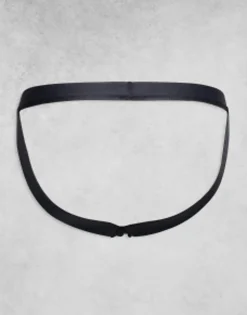Design 3 Pack Jock Straps In Grey/Black/Off White