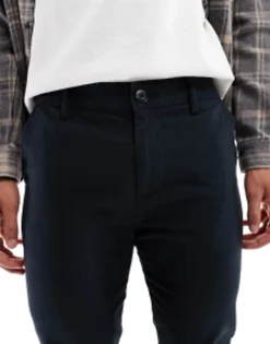Design 2 Pack Skinny Chinos In Black And Navy