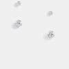 Design 2 Pack Stud Earring Set With Crystal In Tone