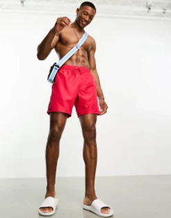 Design 2 Pack Swim Shorts In Mid Length In Save