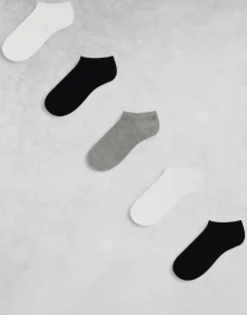 Design 5 Pack Trainer Socks In