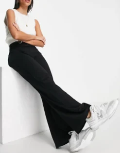 Design Basic Wide Leg Jersey Trouser In