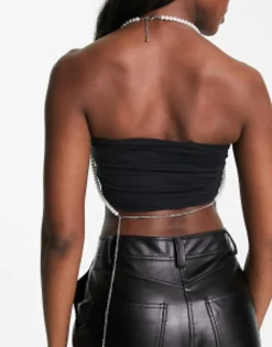 Design Body Harness With Layered Graduated Pearl Design