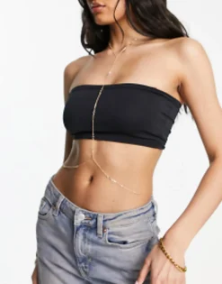 Design Body Harness With Crystal In Tone