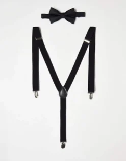 Design Bow Tie And Braces Set In