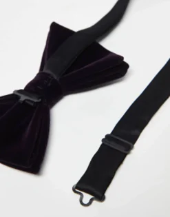Design Bow Tie In Dark Velvet