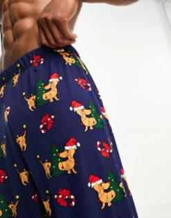 Design Christmas Dachshund Lounge Pants In