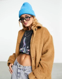 Design Chunky Double Roll Beanie In