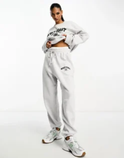 Design Co-Ord With West Coast Graphic In Ice Marl