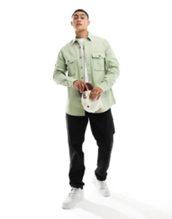 Design Cotton Shacket In Mid