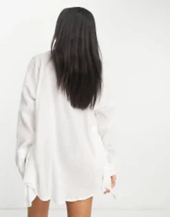 Design Crinkle Beach Shirt In