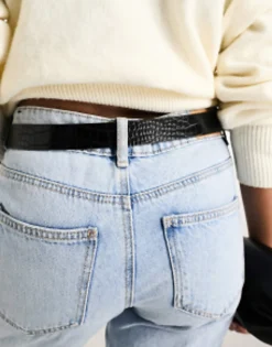 Design Croc Double Circle Waist And Hip Belt