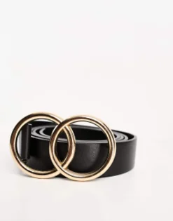 Design Curve Bevelled Double Circle Waist And Hip Belt In Metal Work