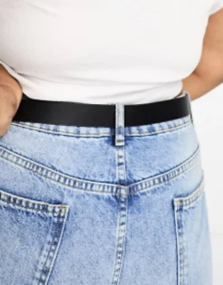 Design Curve Bevelled Double Circle Waist And Hip Belt In Gold Metal Work - Gold