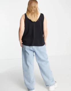 Design Curve Ultimate Vest With Scoop Neck In Cotton In 2 Pack Save - Multi