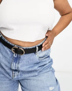 Design Curve Waist And Hip Jeans Belt In