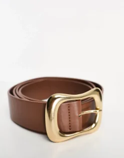 Design Curve Wavy Buckle Waist And Hip Jeans Belt In