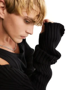 Design Extra Long Sleeve Bolero In Chunky Knit