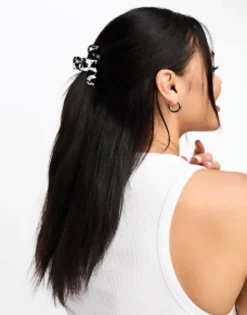 Design Hair Clip Claw In Mono Resin