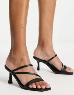 Design Hartley Strappy Mid Sandal Heeled Mules In
