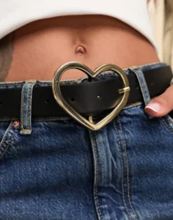 Design Heart Buckle Waist And Hip Jeans Belt