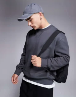 Design Heavyweight Mix & Match Set In Washed Black