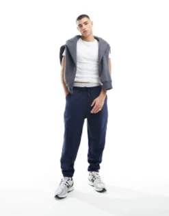 Design Heavyweight Oversized Hoodie In Navy - Navy