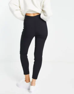 Design High Waist Trousers Skinny Fit In