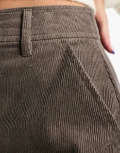 Design Hourglass Cord Pocket A-Line Mini Skirt In