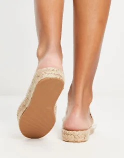 Design Jade Knotted Espadrille Mules In