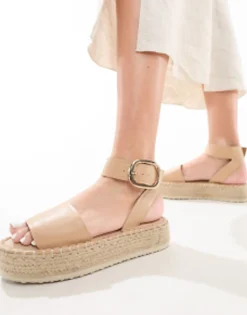 Design Jinny Espadrille With Oval Buckle In