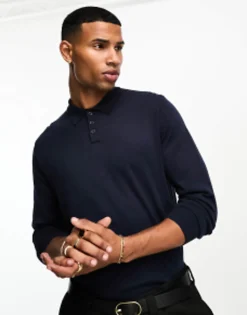 Design Knitted Essential Polo In