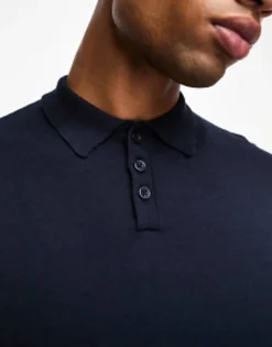 Design Knitted Essential Polo In