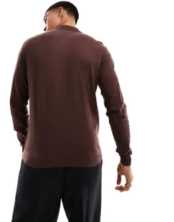 Design Knitted Essential Polo In Green