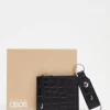 Design Leather Keyring And Wallet Set With J Initial