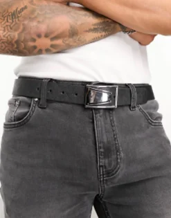 Design Leather Saffiano Smart Belt In