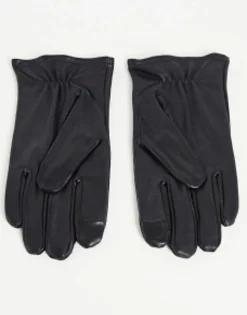 Design Leather Touchscreen Gloves In