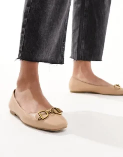Design Leighton Square Toe Ballet Flats In
