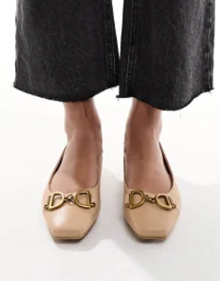 Design Leighton Square Toe Ballet Flats In
