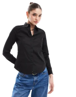 Design Long Sleeve Fitted Shirt In